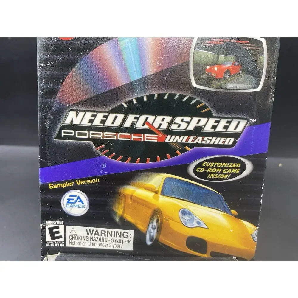 NEED FOR SPEED Porsche Unleashed W/ #6 Texaco Mario's Last Car EA Games CD ROM